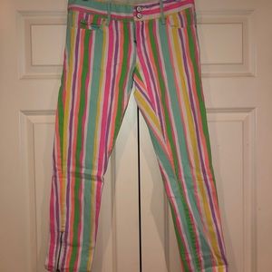Lilly Pulitzer Worth Skinny Mini Zip Denim Jeans